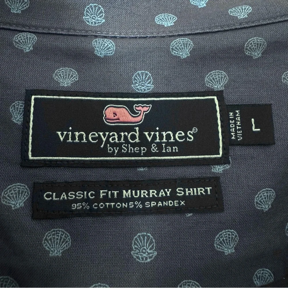 VINEYARD VINES Classic Fit Murray Shirt Short Sleeve Button Down Shell Print LG - Picture 14 of 14